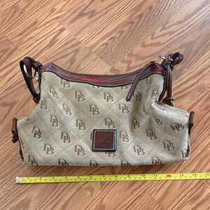 Dooney & Bourke Tan Monogram Shoulder Bag